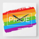 Search for rainbow clocks Pride parade