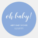 Search for oh baby shower stickers Blue