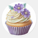 Search for purple cupcake stickers Birthday