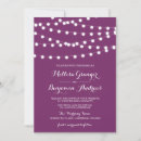Search for white and purple wedding invitations Rustic