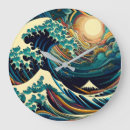 Recherche de hokusai horloges La grande vague