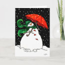 Recherche de parapluie rouge vœux cartes Neige