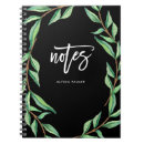 Search for dark green notebooks Typography