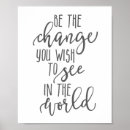 Recherche de soyez le changement posters Citation