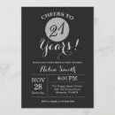 Search for black silver 21st birthday invitations Twenty one