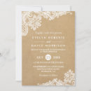Recherche de kraft mariage invitations Dentelles