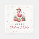 Search for christmas flamingo napkins Cute