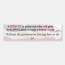 Search for his bumper stickers Liberal