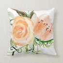 Search for dusty peach pillows Watercolor