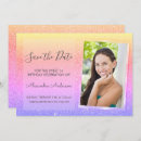Search for save the date sweet 16 invitations Sparkle