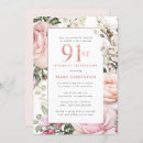 Search for 91st birthday invitations Elegant