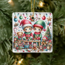 Search for santa workshop ornaments Elves