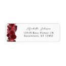 Search for winter rose return address labels Modern