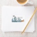 Search for forest animals return address labels Rustic