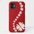 Search for red daisy iphone cases White