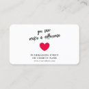 Search for charity business cards Donation