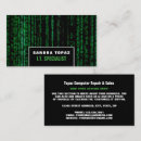 Search for data business cards Information technology