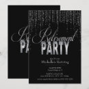 Recherche de noires et argentées invitations Retraite