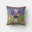 Recherche de fée mignonne coussins Violet