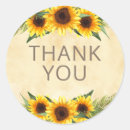 Search for sunflower thank you stickers Elegant