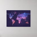 Search for world map canvas prints Earth