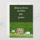 Recherche de golf de jeu invitations Fête