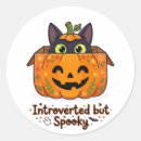 Search for spooky black cat stickers Kawaii halloween