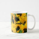 Search for sunflower photo mugs Yellow
