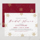 Search for red snowflake invitations Gold