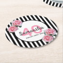 Search for black flowers coasters Black and white