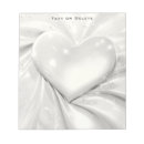 Recherche de coeurs blancs blocsnotes Élégant