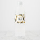 Search for black gold water bottle labels Elegant