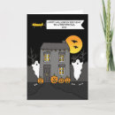 Search for pumpkin birthday cards Haunted house