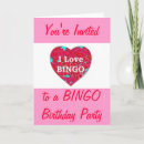 Recherche de bingo anniversaire invitations Amusant