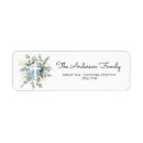 Search for blue cross return address labels Watercolor