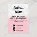 Search for scented business cards Handmade
