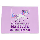 Search for unicorn christmas gift bags Pink