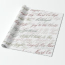 Search for a christmas carol wrapping paper Christian
