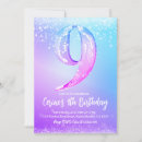Search for nine birthday invitations Watercolor