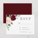 Search for classic wedding rsvp cards Burgundy