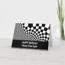 Recherche de damier noir et blanc vœux cartes Motif