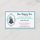 Search for sewing business cards Blue