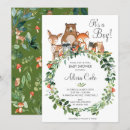 Search for rustic woodland animals baby shower invitations Whimsical