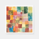 Search for abstract watercolor napkins Paul klee