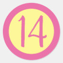 Search for number 14 stickers 14th
