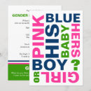 Search for cute gender reveal invitations Typography