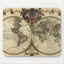 Search for world map mousepads Old