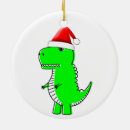 Search for dinosaur with santa ornaments Cartoon