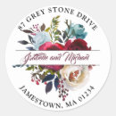 Search for rustic burgundy return address labels Watercolor