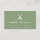 Search for sage green business cards Hairdresser